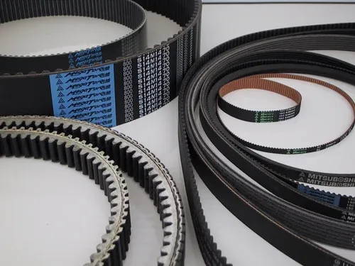 cogged v belt showcasing its notched design for high performance power transmission